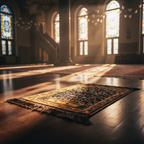 Prayer Mat Velvet Material Printed Pattern Travel Friendly Random Design Kids Educational Mat