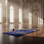 Prayer Mat Velvet Material Printed Pattern Travel Friendly Random Design Kids Educational Mat