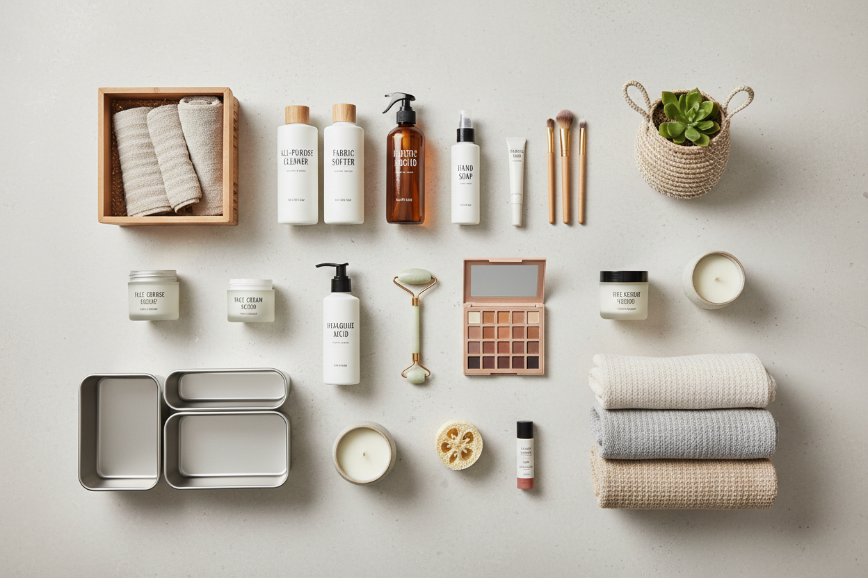 collage of household and beauty