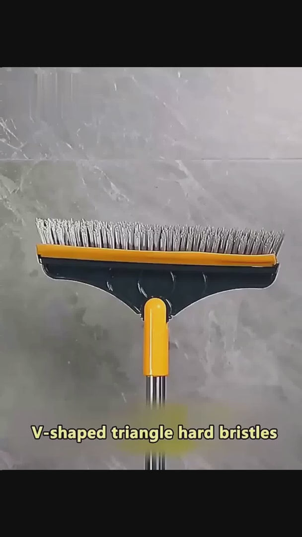 Broom Wiper 2-in-1 Dual Purpose Cleaning Tool – Strong Bristles & Built-In Wiper Blade for Easy Floor Sweeping, Dust Removal & Water Wiping | Durable Daily Use