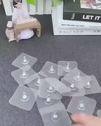 (10 Pcs) Self Adhesive Wall Screws Self Adhesive Hanging Nails Adhesive Screws Wall Mount Hooks