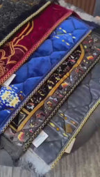 Prayer Mat Velvet Material Printed Pattern Travel Friendly Random Design Kids Educational Mat